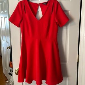 Red flair dress. Perfect for any occasion